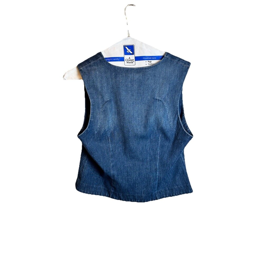 Evereve “Sierra” Medium Wash Denim Vest Size L - Picture 5 of 5